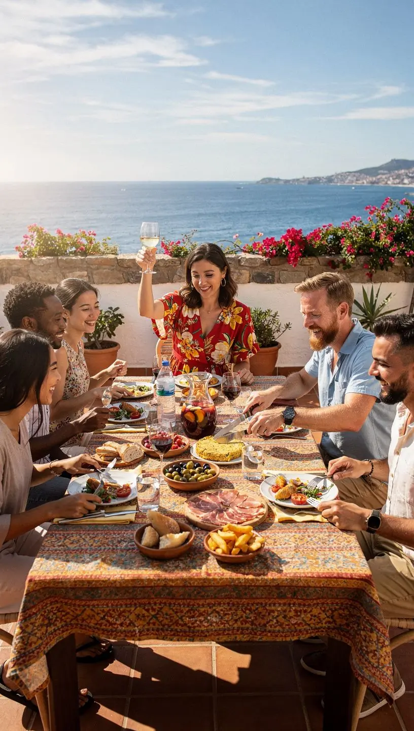 Tamaños de porciones culinarias en España.