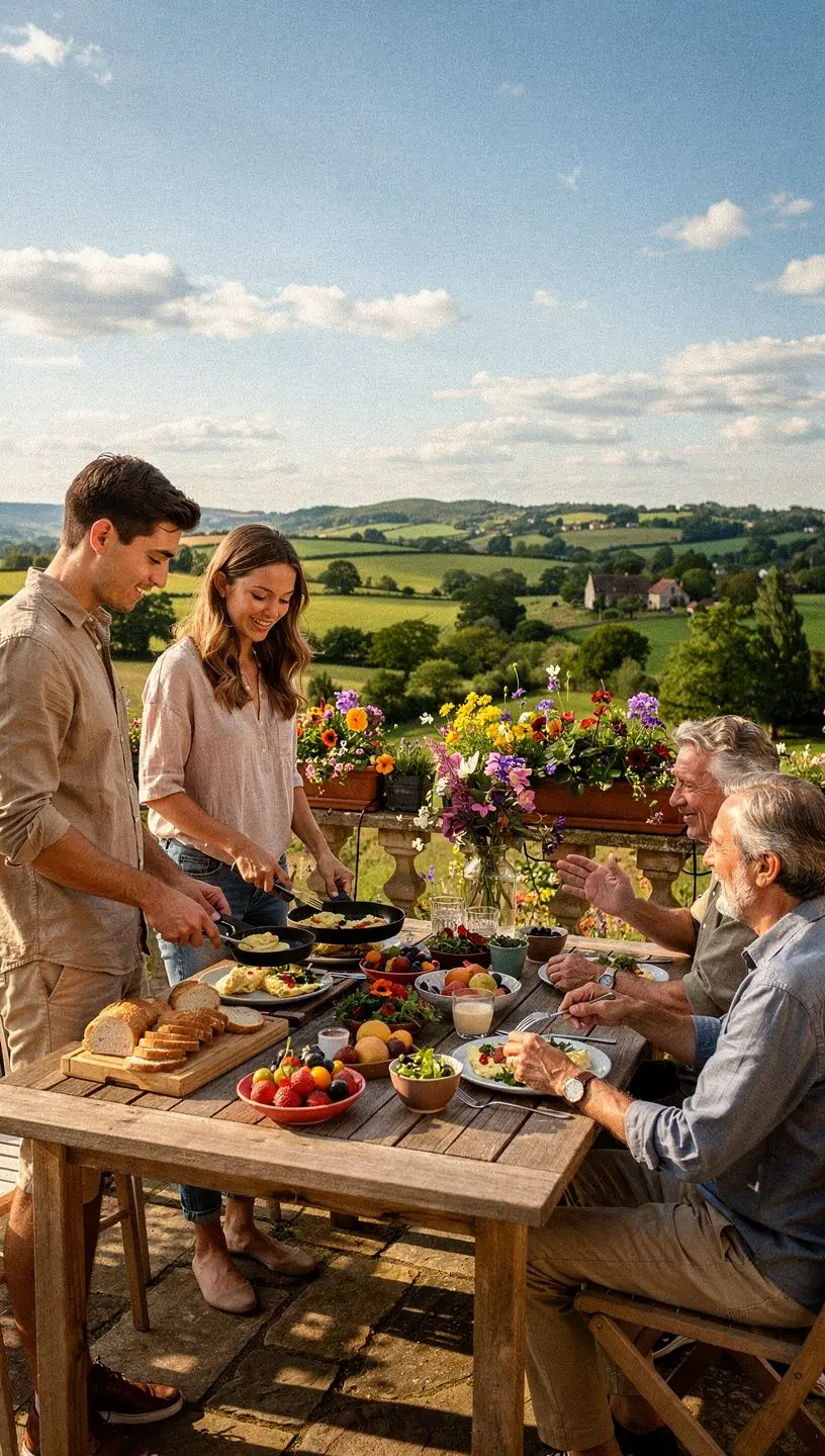 Prácticas de compartir comida y conciencia de porciones en España.